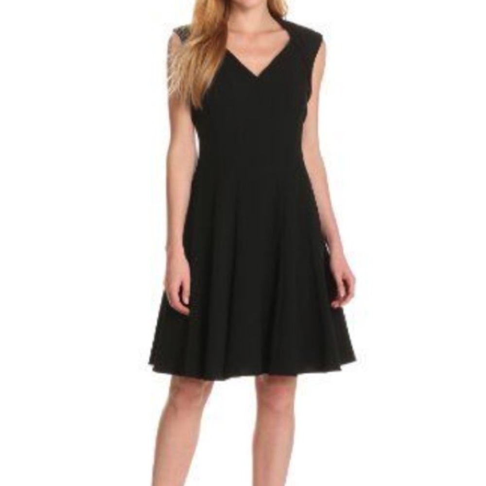Calvin Klein a line dress short sleeve black 6